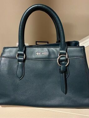 Nine West Teal Structured Satchel
